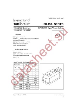 IRKH430-16 datasheet  